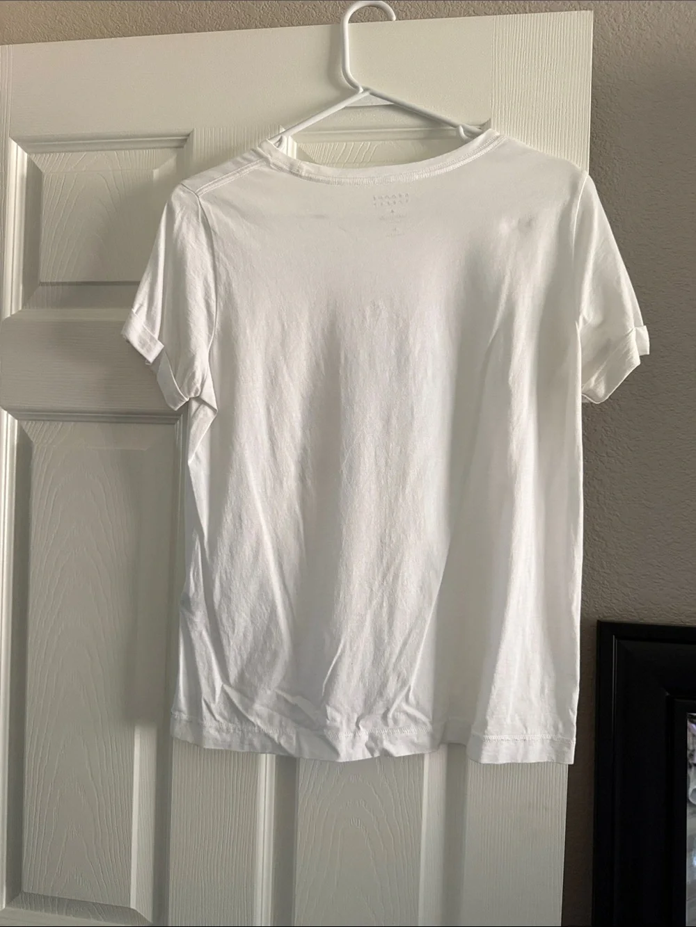 kate spade White Graphic Tee with Silver Text